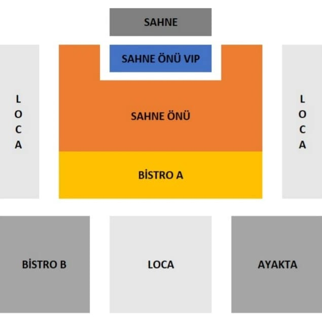 نقشه و پلان سالن JJ Arena — کنسرت Simge در استانبول ۲۰۲۶ نقشه و پلان سالن JJ Arena — کنسرت Simge در استانبول ۲۰۲۶